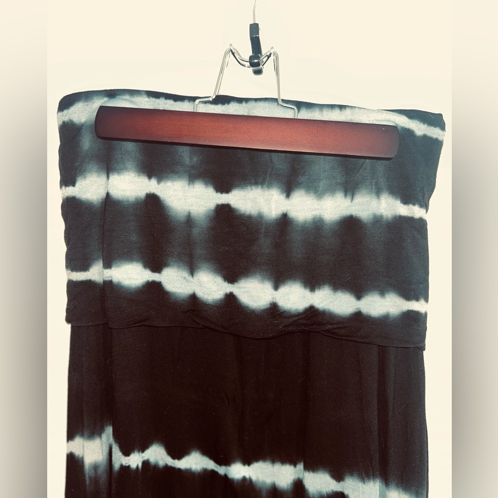 Raviya convertible 3 in 1 Maxi Skirt Midi/Mini Dress. Black Large Boho Y2K - Picture 4 of 4